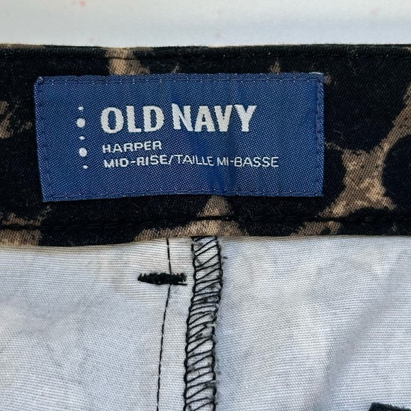 Mid Rise Leopard Harper Ankle Pants Old Navy/ size 10 Tall - Picture 9 of 14